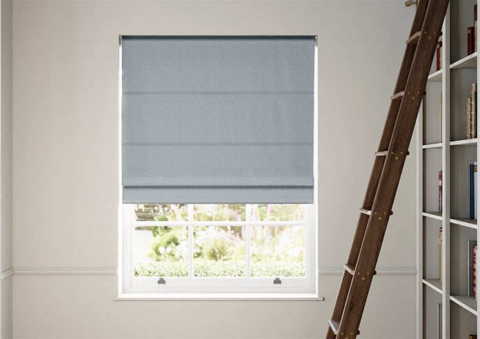 Geneva, Spring Blue - Twist&Fit Roman Blind - Image 3